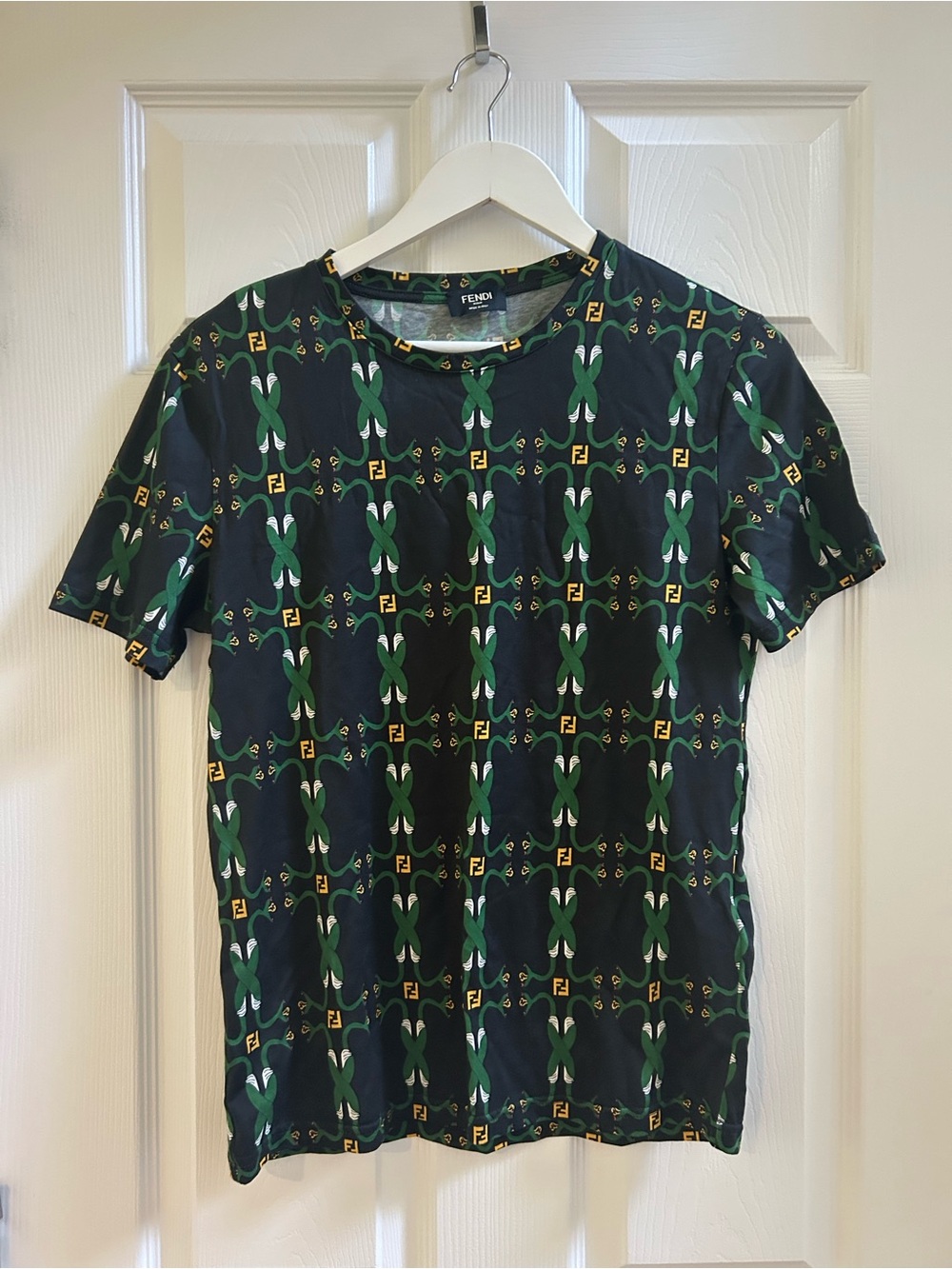 Fendi Snake FF T-Shirt Men Size XS